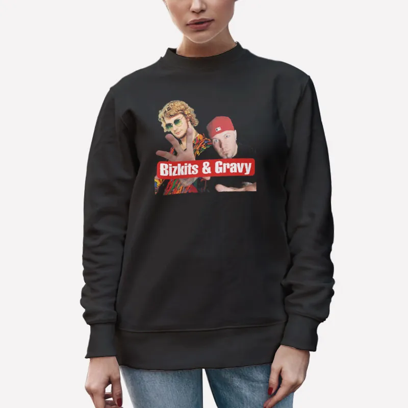 Unisex Sweatshirt Black Bizkits And Gravy Funny Meme T Shirt