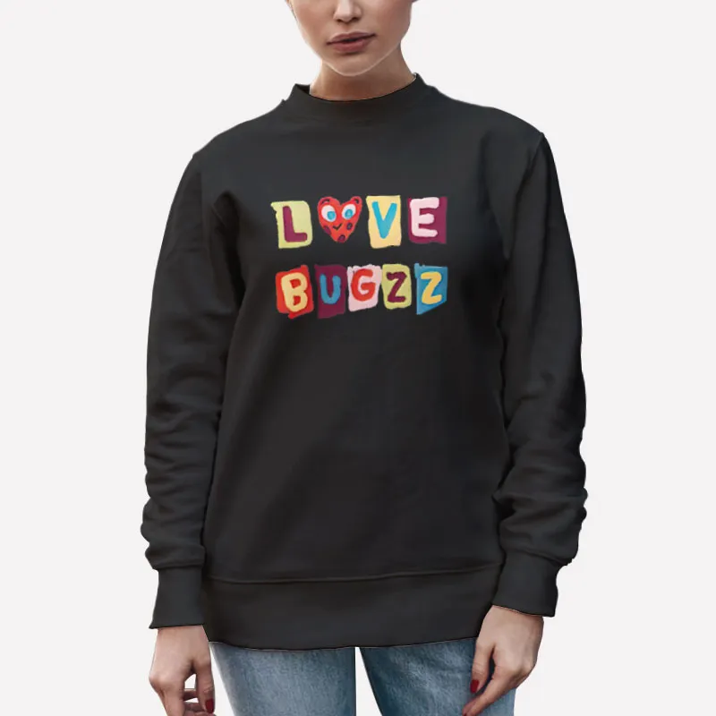 Unisex Sweatshirt Black Caitibugz Merch Love Bugzz Shirt