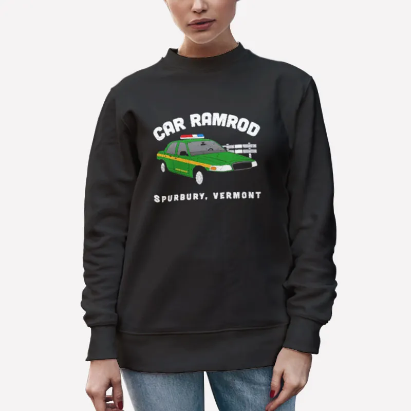 Unisex Sweatshirt Black Car Ramrod Spurbury Vermont Shirt