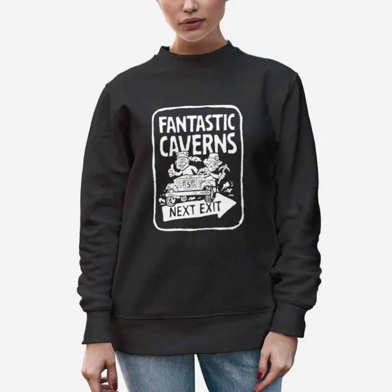 Unisex Sweatshirt Black Channel 5 Andrew Callaghan Merch Fantastic Caverns Shirt