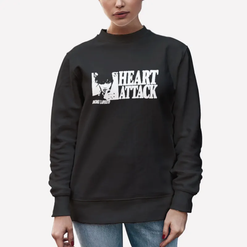 Unisex Sweatshirt Black Demi Lovato Merch Heart Attack Shirt