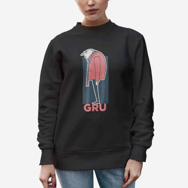 Unisex Sweatshirt Black Despicable Me Minions Gru Side Profile Shirt
