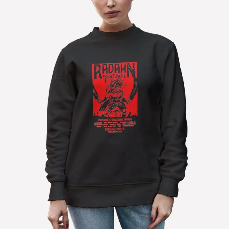 Unisex Sweatshirt Black Elden Ring Radahn Festival Shirt