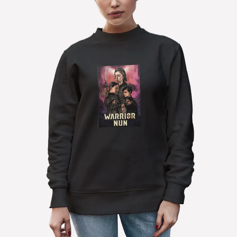 Unisex Sweatshirt Black Fighting The Demons Warrior Nun Wiki Shirt