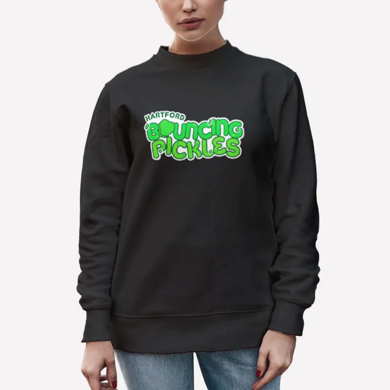Unisex Sweatshirt Black Funny Hartford Bouncing Pickles Shirt