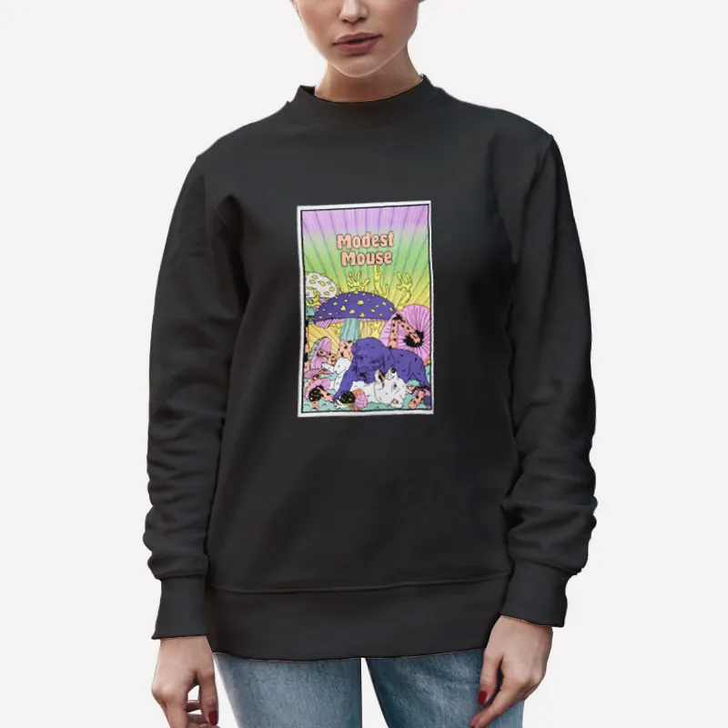 Unisex Sweatshirt Black Guiven Modest Mouse Merch Shirt