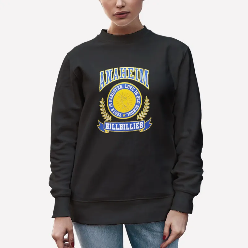 Unisex Sweatshirt Black Gwen Stefani Anaheim Hillbillies Shirt