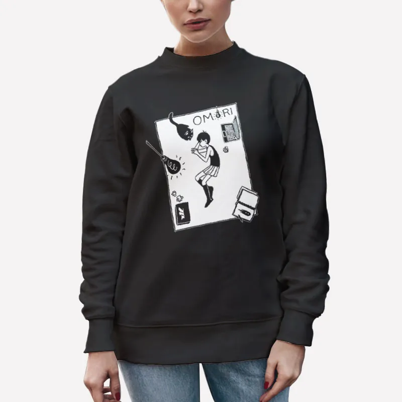 Unisex Sweatshirt Black Japanese Anime Omocat Omori Merch T Shirt