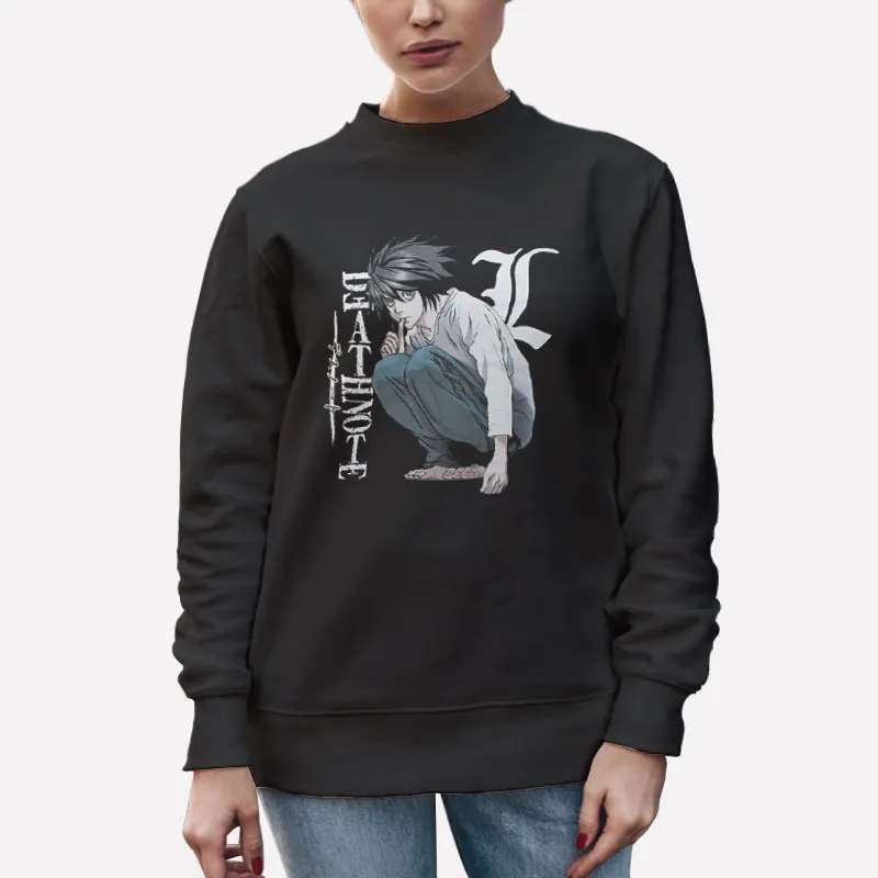 Unisex Sweatshirt Black Kenji Death Note L Shirt