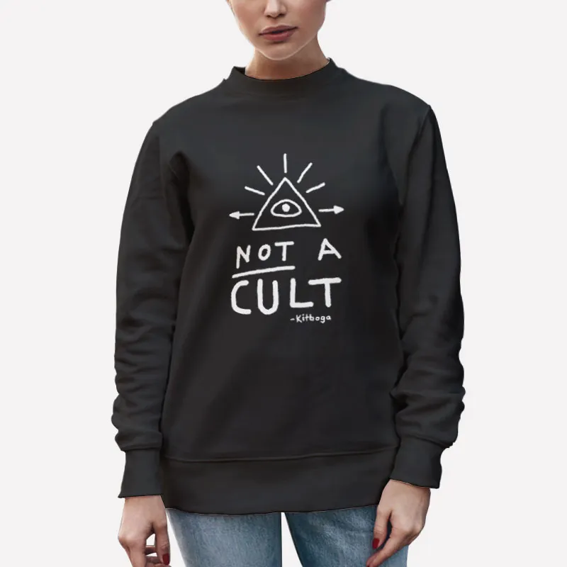 Unisex Sweatshirt Black Kitboga Not A Cult Shirt