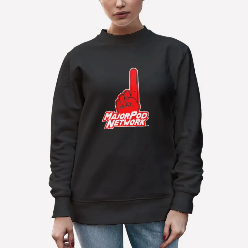 Unisex Sweatshirt Black Major Pod Merch Network Shirt