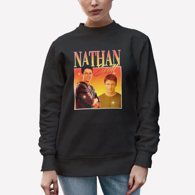 Unisex Sweatshirt Black Nathan Scott One Tree Hill James Lafferty 90s Vintage Shirt