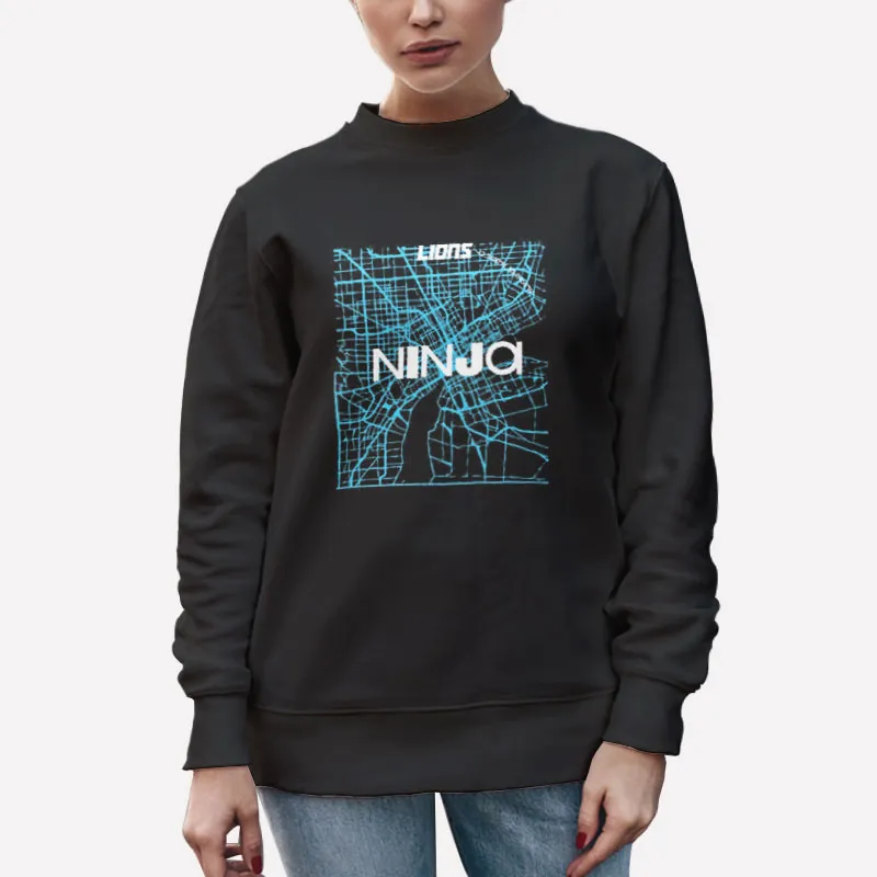 Unisex Sweatshirt Black Ninja Merch Lions Shirt