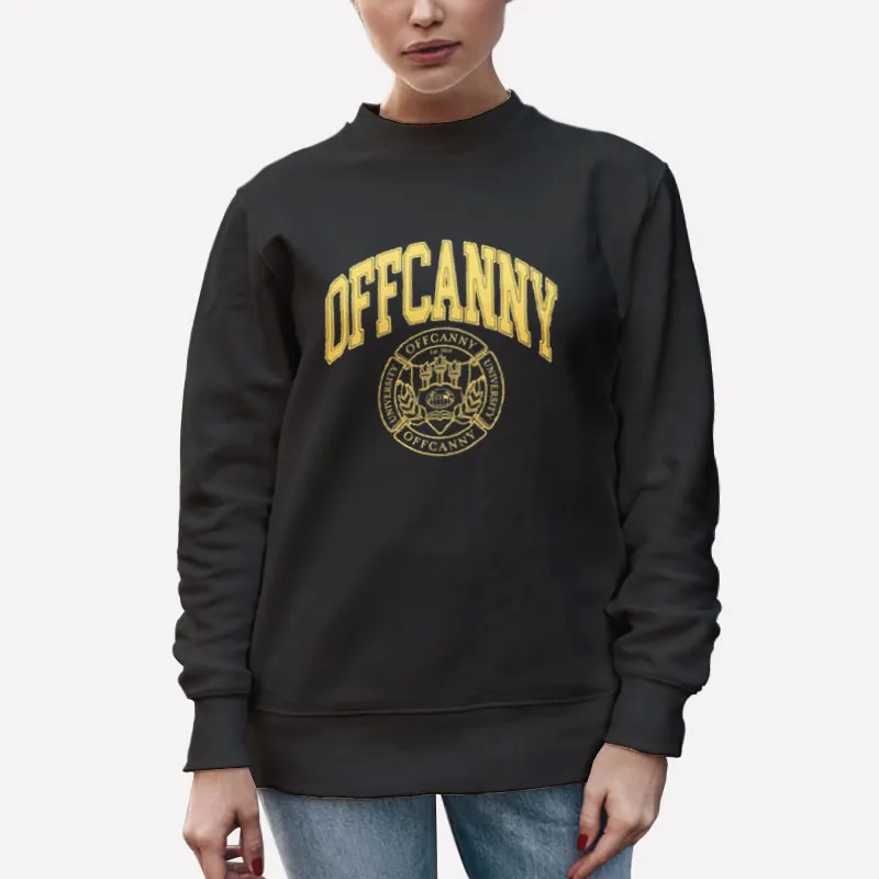 Unisex Sweatshirt Black Offcanny Merch University Shirt