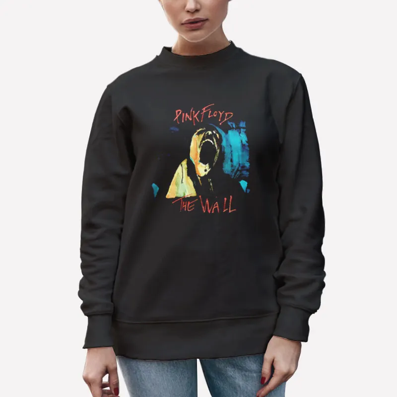 Unisex Sweatshirt Black Pink Floyd Screaming Face The Wall Shirt