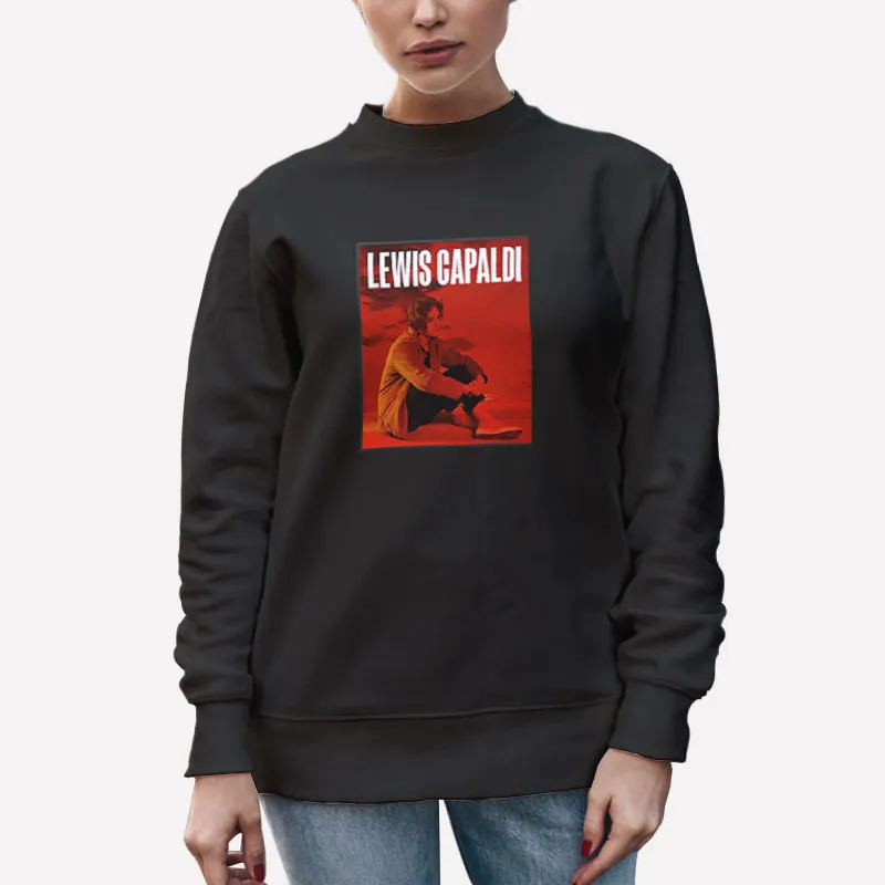 Unisex Sweatshirt Black Retro Lewis Capaldi Merch Shirt