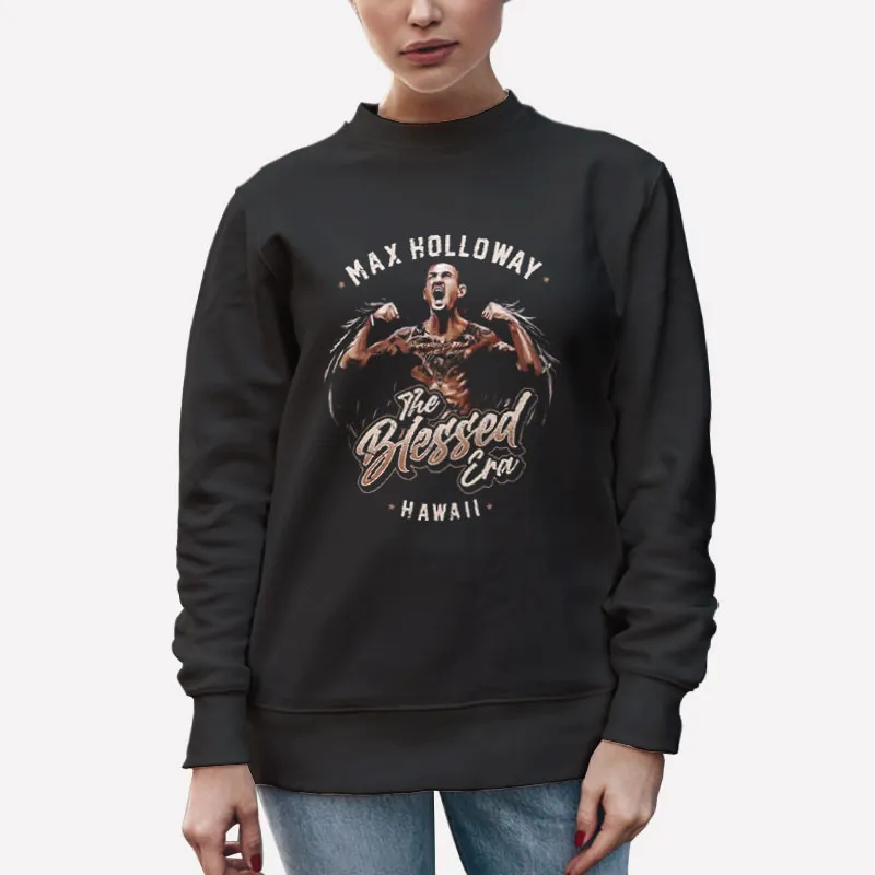 Unisex Sweatshirt Black Retro Max Holloway Merch Shirt