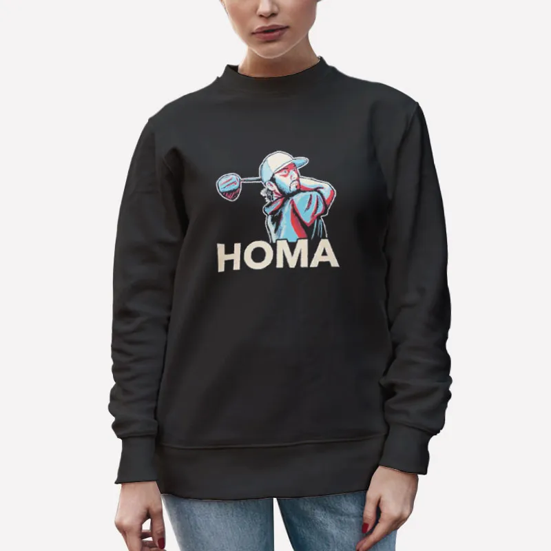 Unisex Sweatshirt Black Retro Max Homa Golf Shirts