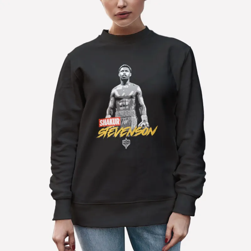 Unisex Sweatshirt Black Shakur Stevenson Merch Boxing Shirt