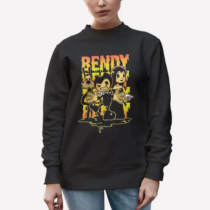 Unisex Sweatshirt Black Splat Team Bendy And The Ink Machine Shirt