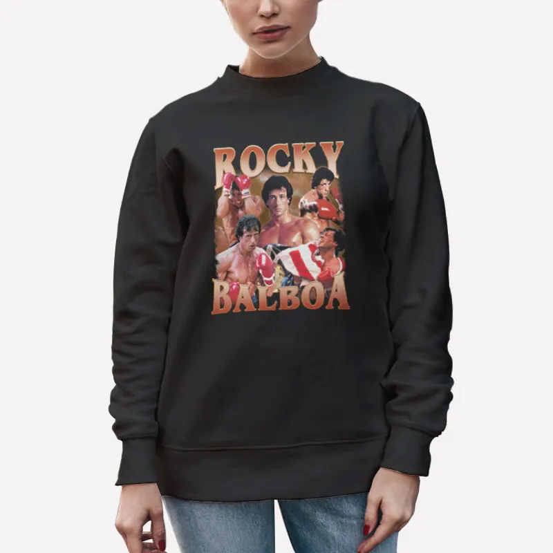 Unisex Sweatshirt Black The Boxer Rocky Balboa Bootleg Rap Shirt