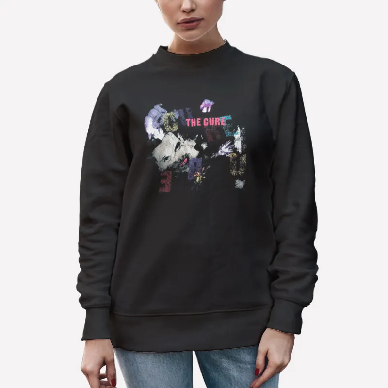 Unisex Sweatshirt Black The Cure The Prayer Tour 1989 T Shirt Back Print