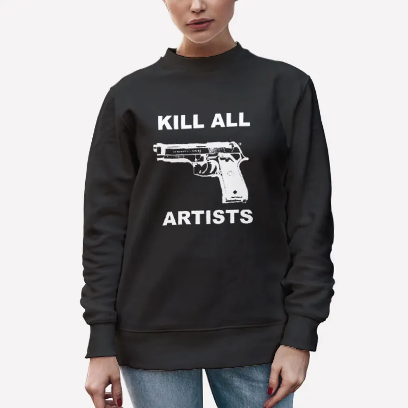 Unisex Sweatshirt Black Thom Yorke Kill All Artists Shirt