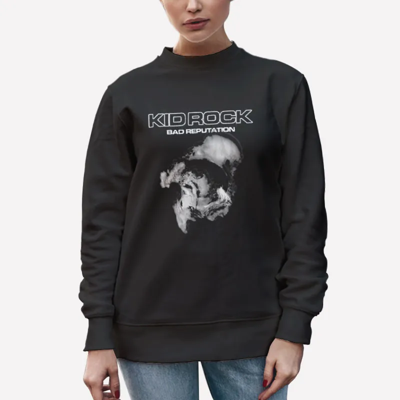 Unisex Sweatshirt Black Vintage Bad Reputation Kid Rock Shirt