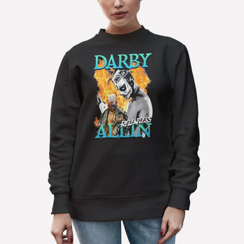 Unisex Sweatshirt Black Vintage Darby Allin Shirt