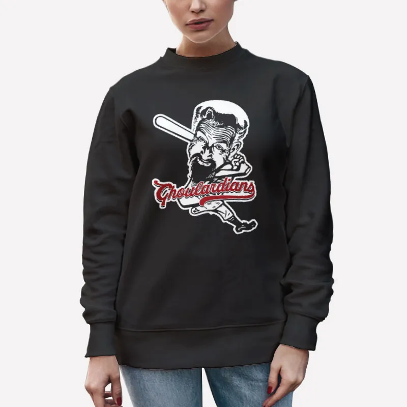 Unisex Sweatshirt Black Vintage Inspired Baseball Ghoulardians Tshirt