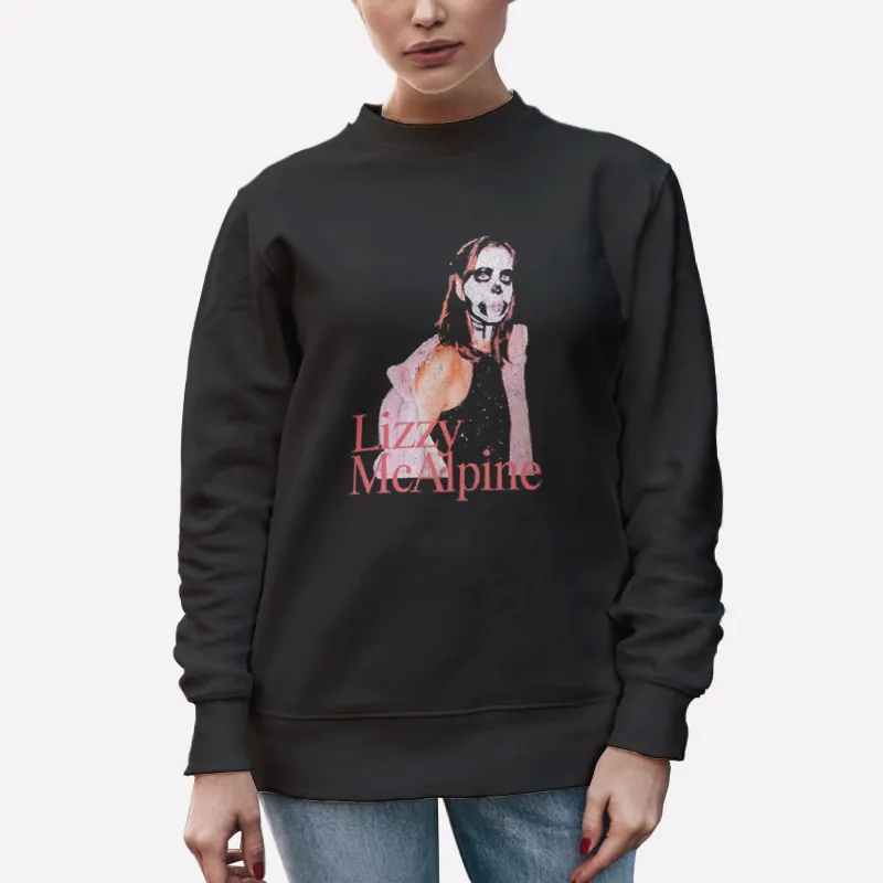 Unisex Sweatshirt Black Vintage Lizzy Mcalpine Merch Shirt