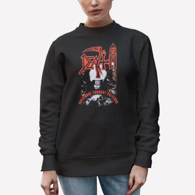 Unisex Sweatshirt Black Vintage Metal Band Death T Shirts