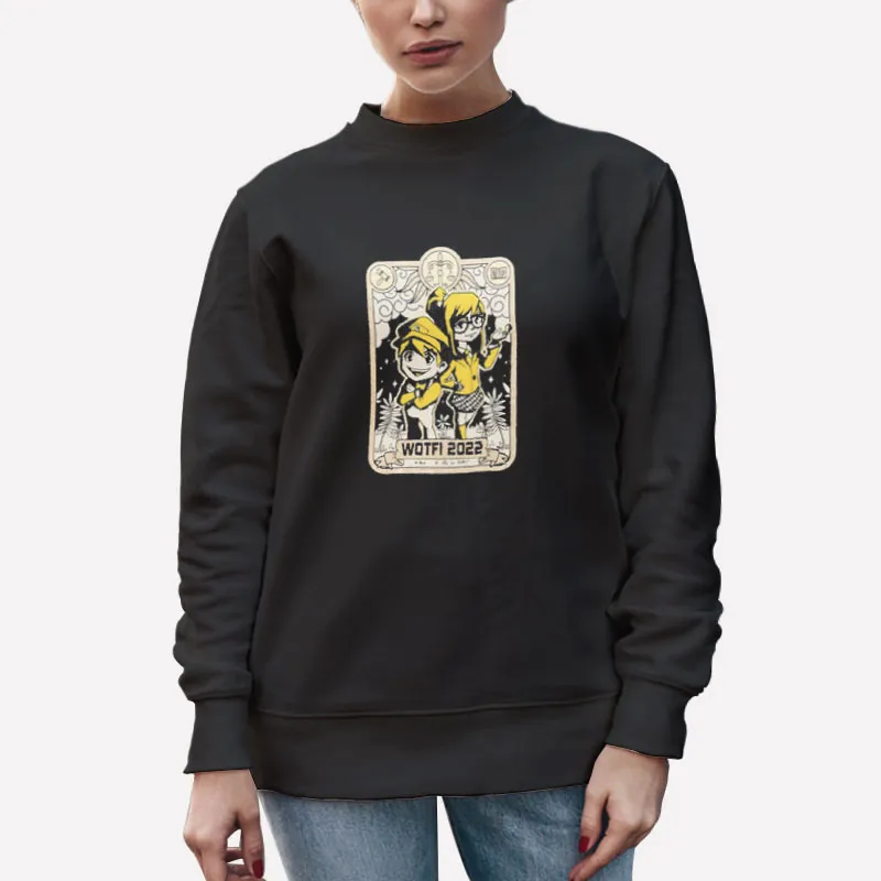 Unisex Sweatshirt Black Vintage Smg4 Wotfi Shirt