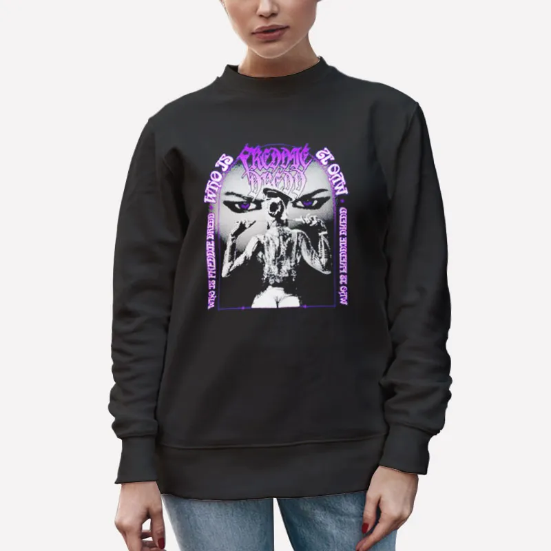 Unisex Sweatshirt Black Vintage Who Is Freddie Dredd Merch Shirt