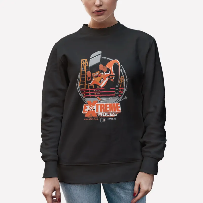 Unisex Sweatshirt Black Wwe Gritty Extreme Rules Shirt