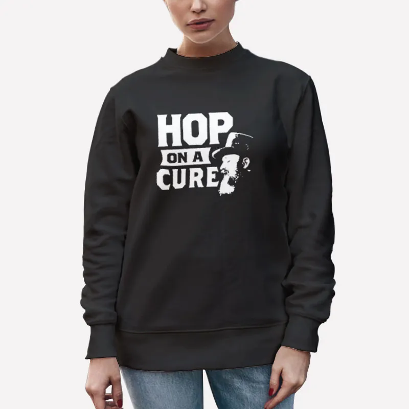 Unisex Sweatshirt Black Zac Brown Hop On A Cure Shirt