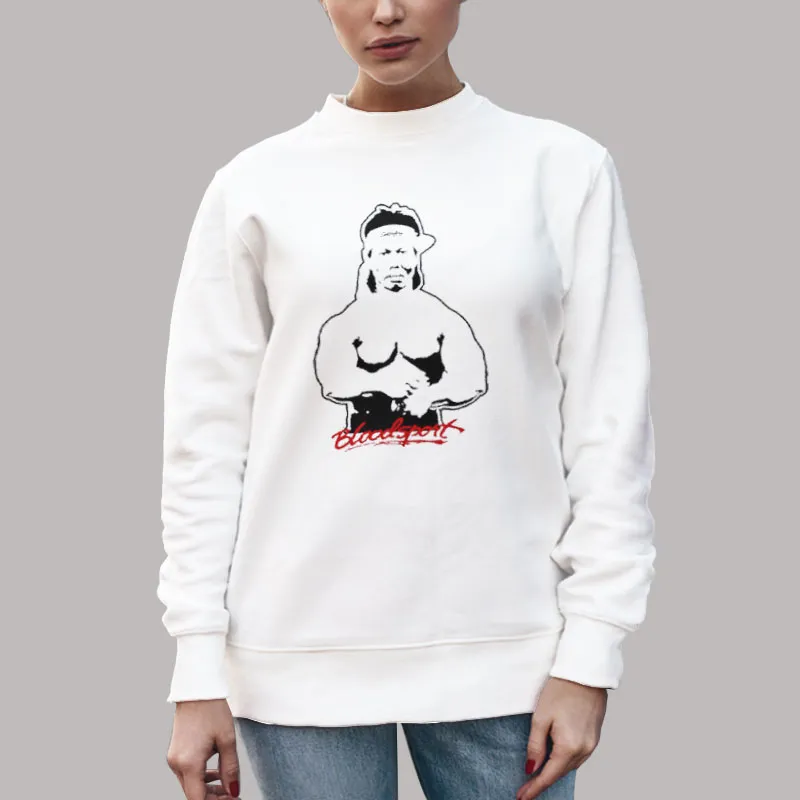 Unisex Sweatshirt White 90s Vintage Bolo Yeung Bloodsport Shirt