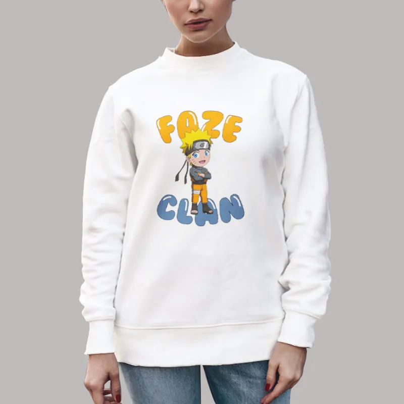 Unisex Sweatshirt White Faze Naruto Chibi Shirt
