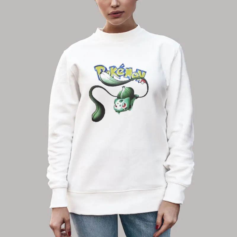 Unisex Sweatshirt White Funny Pokemon Magic Shirt