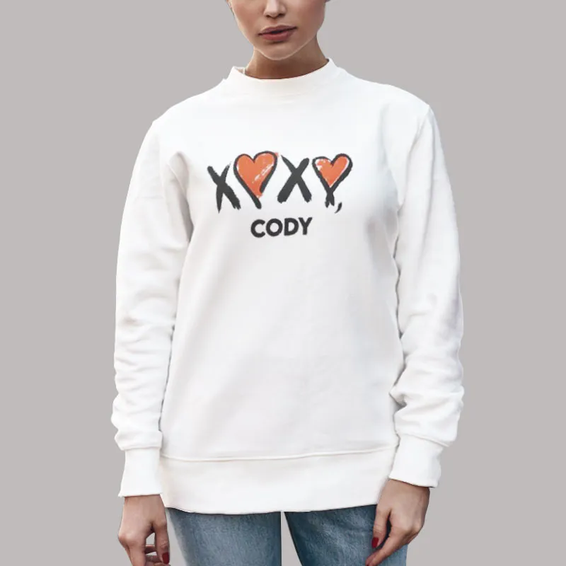 Unisex Sweatshirt White Funny Xoxo Cody Shirt