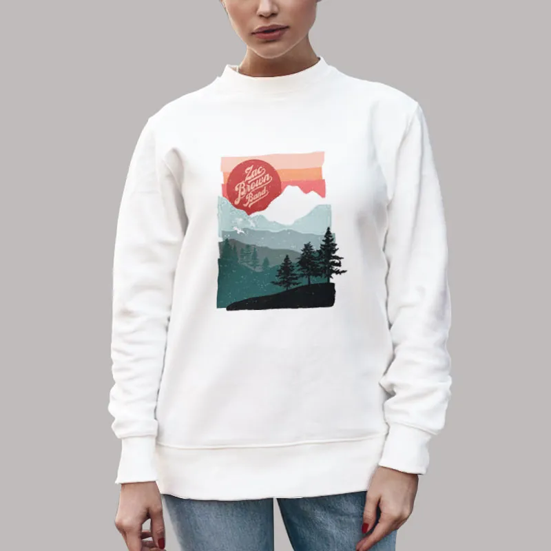 Unisex Sweatshirt White Love And Sunset Zac Brown Shirts