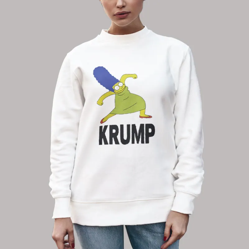 Unisex Sweatshirt White Marge Krumping The Simpsons Shirt