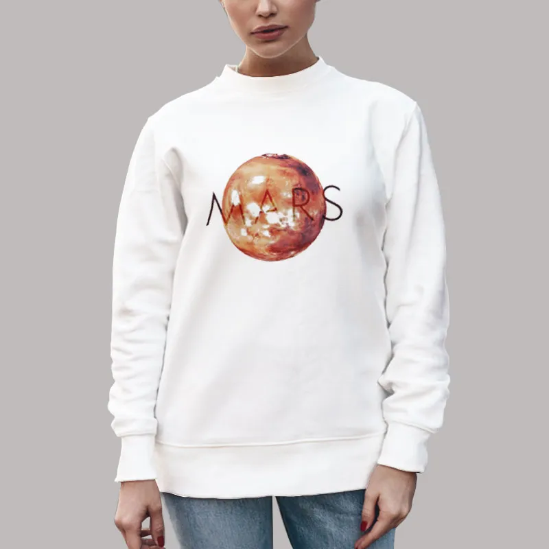 Unisex Sweatshirt White National Geographic Simply Mars Shirt