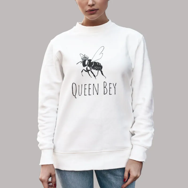 Unisex Sweatshirt White Vintage Inspired Queen Bey Beyonce Bee T Shirt