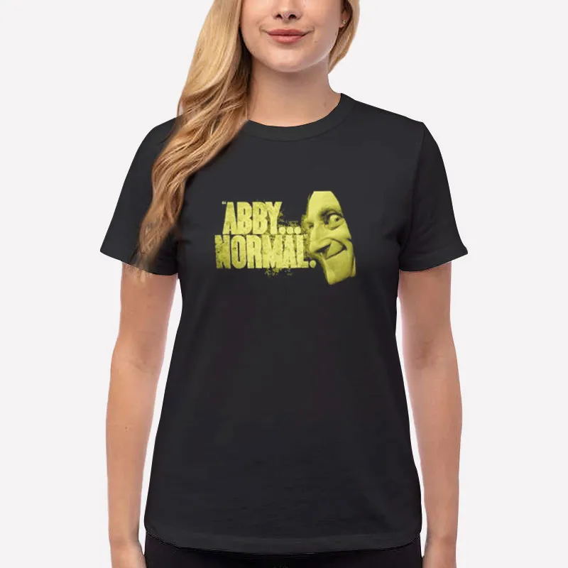Women T Shirt Black Abby Normal Young Frankenstein Marty Felman Shirt