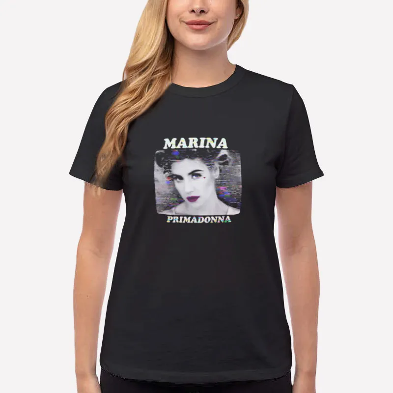 Women T Shirt Black Marina Merch Primadonna Shirt