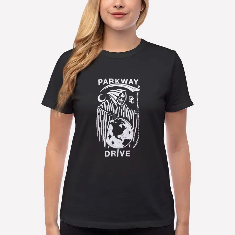 Women T Shirt Black Reaper Parkway Drive Shirt