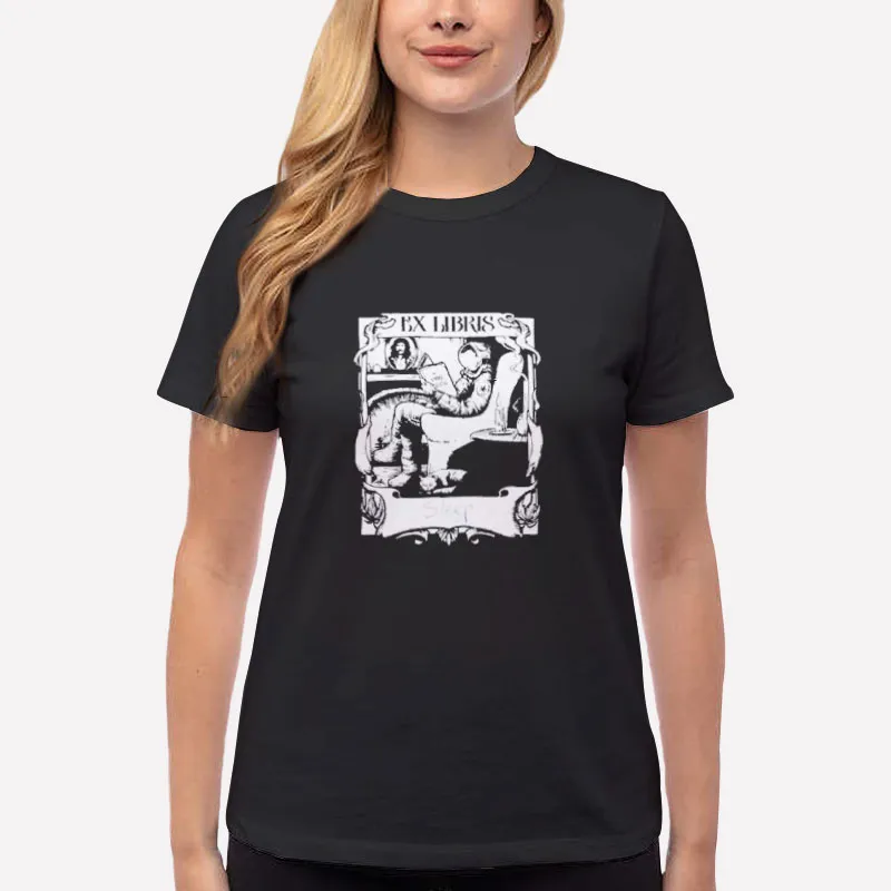 Women T Shirt Black Sleep Band Merch Ex Libris Shirt