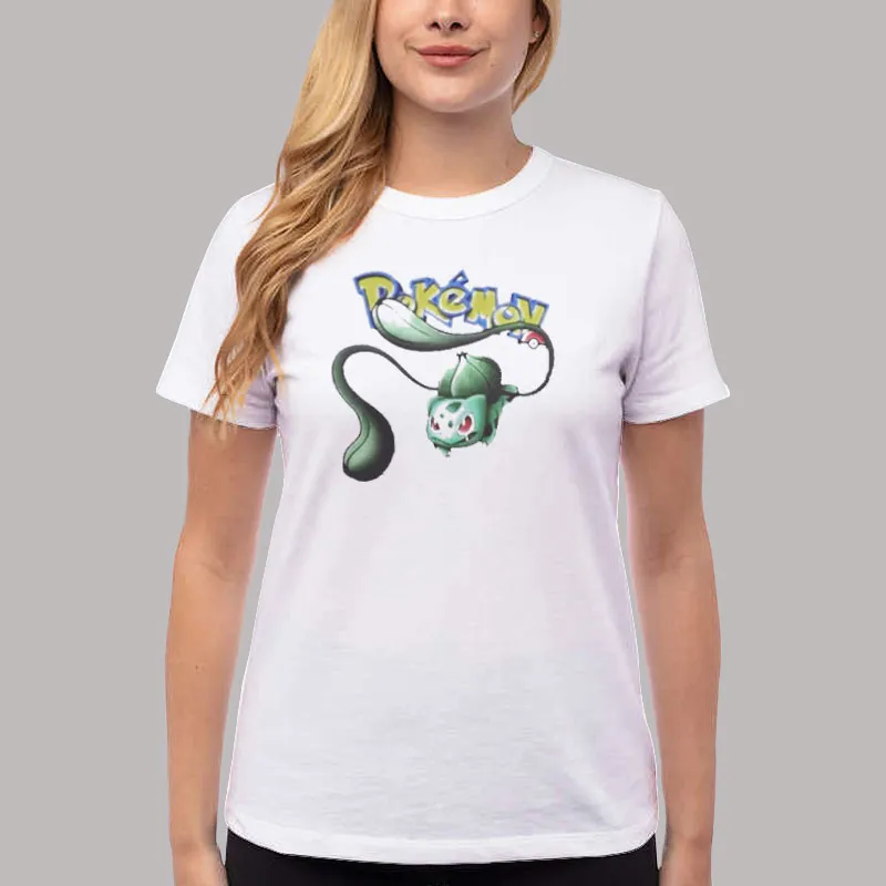Women T Shirt White Funny Pokemon Magic Shirt