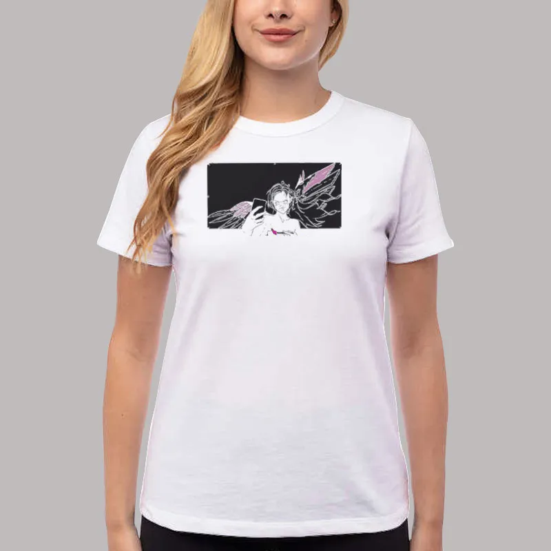 Women T Shirt White Retro Grimes Miss Anthropocene Shirt